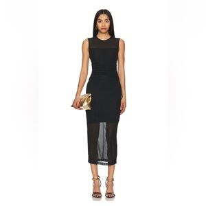 Amanda Uprichard Lyle Sleevless Dress in Black